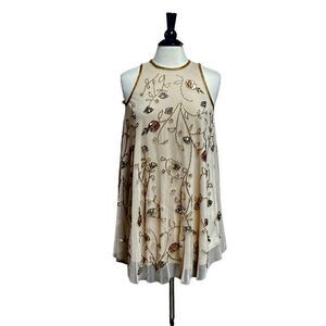 Altar’d State Beaded & Sequins Sleeveless Dress Size Small NWT